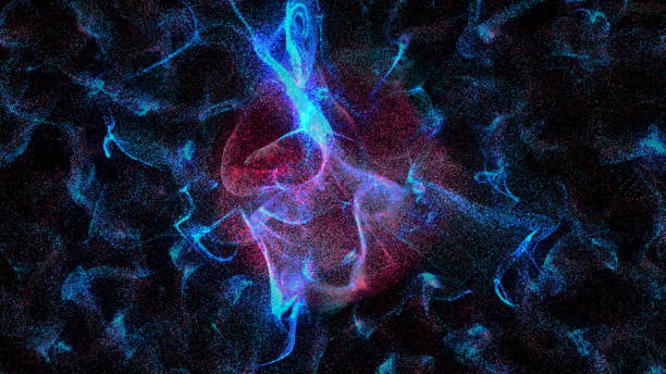 istock Colorful Particles dispersing and twisting. High quality clip rendered on high end computer and graphics card 892787480