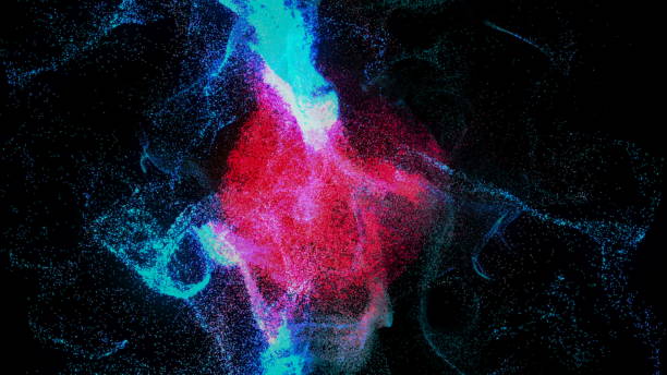 istock Colorful Particles dispersing and twisting. High quality clip rendered on high end computer and graphics card 892787568