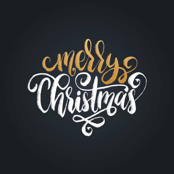 istock Merry Christmas lettering. Vector calligraphic illustration. Happy Holidays greeting card etc. 892793906
