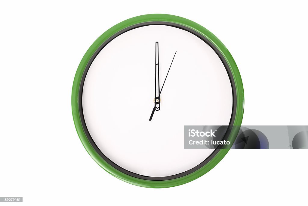 Empty clock serie - 12 o'clock.  12 O'Clock Stock Photo