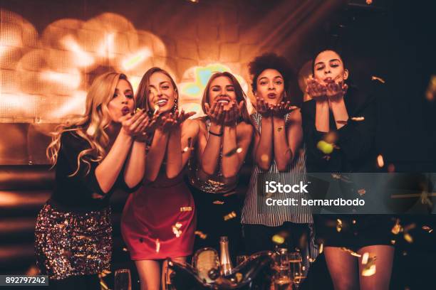 Its Ladies Night Stock Photo - Download Image Now - Party - Social Event, Women, Christmas