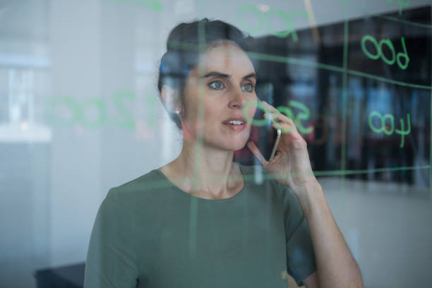 istock Female executive talking on mobile phone 892806898