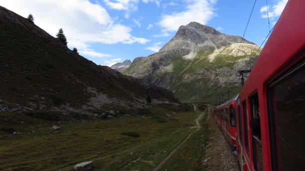 istock Mountain Train in Swiss Alps During Summer 892807682