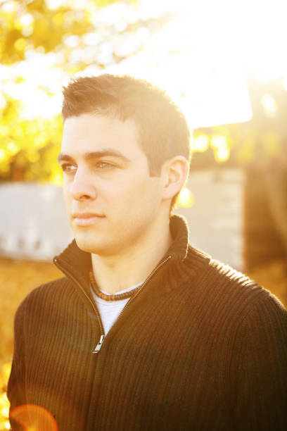 istock Autumn Sunlight Male Portrait 89280874