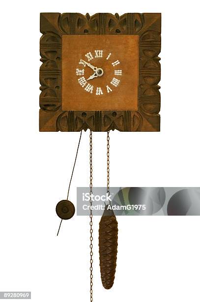 Relógio De Parede - Fotografias de stock e mais imagens de Antigo - Antigo, Branco, Castanho