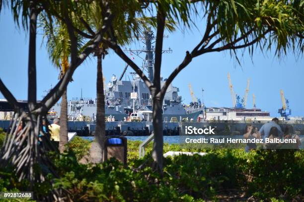 Museum Ship Uss Missouri Pearl Harbon Stock Photo - Download Image Now - Hawaii Islands, US Navy, Battle