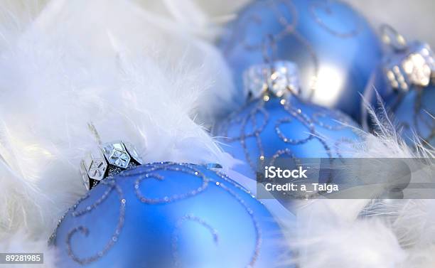 Christmas Ball Stock Photo - Download Image Now - Abstract, Backgrounds, Blue