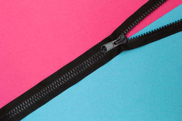 Pink and blue are connected zip