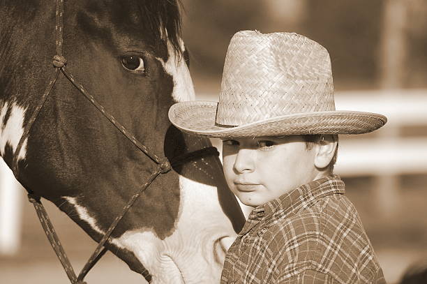 istock Young Cowboy & Horse 89282639