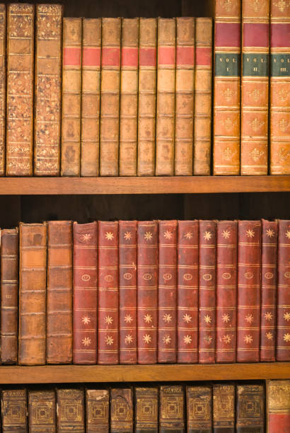 istock Old books in the shelf 89282730
