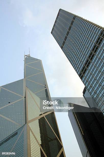 Drapaczy Chmur W Hong Kong - zdjęcia stockowe i więcej obrazów Architektura - Architektura, Betonowy, Bez ludzi