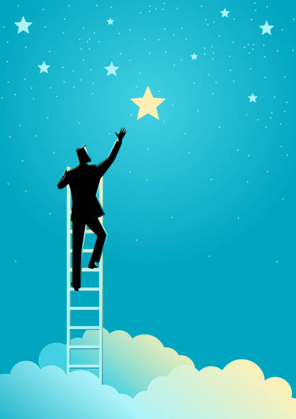 istock Businessman reach out for the stars 892835046