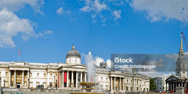 Foto de A National Gallery Panorama Londres e mais fotos de stock de Arte - Arte, Exposição, História