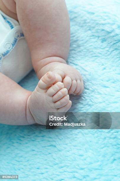 Baby Foot Stock Photo - Download Image Now - Baby - Human Age, Blue, Child