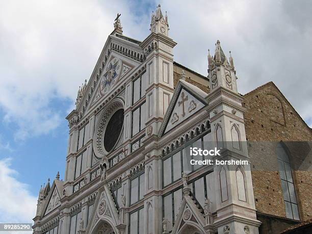 Santa Croce Church In Florence Italy Stock Photo - Download Image Now - Architecture, Basilica of Santa Croce - Florence, Building Exterior