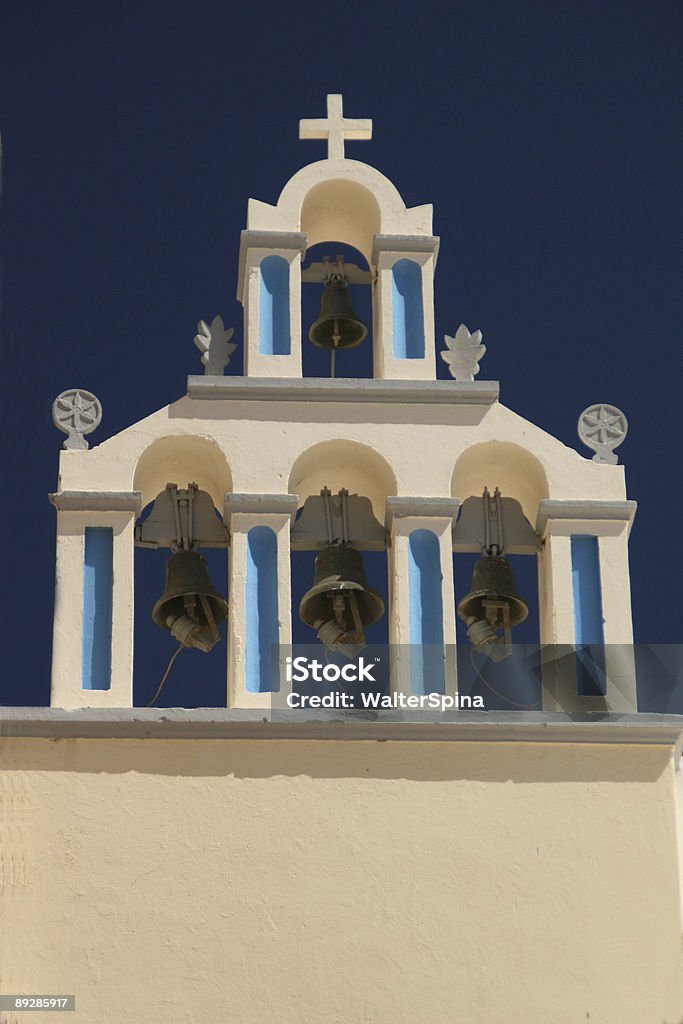 Санторини, Греция, Церковь колокола - Стоковые фото Без людей роялти-фри