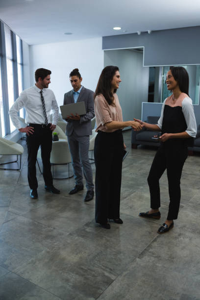 istock Business colleagues interacting with each other 892868816