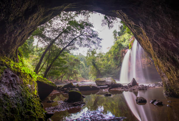istock Haew Suwat waterfall in Khao Yai National Park. 892875766