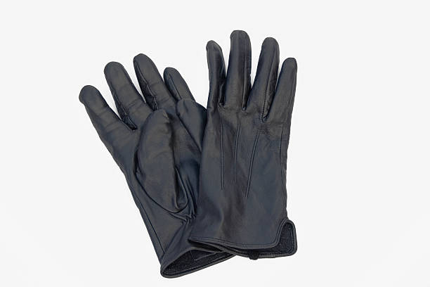 istock Ladies Black Leather Gloves 89287642