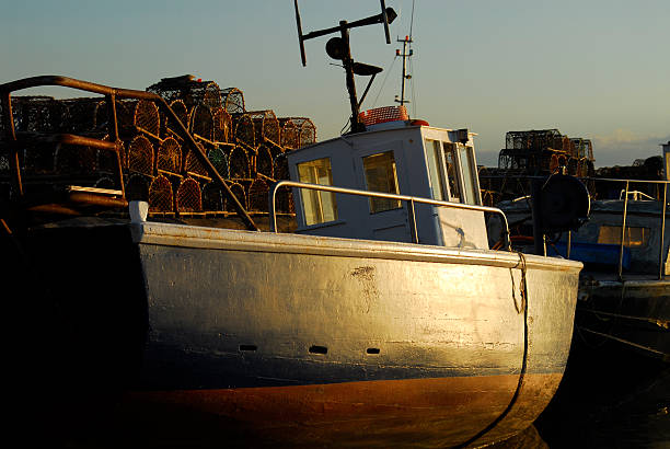 istock Old Fishing Boat at Beadnell Harbour 89288044