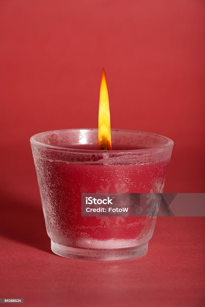 Vela vermelha - Royalty-free Advento Foto de stock