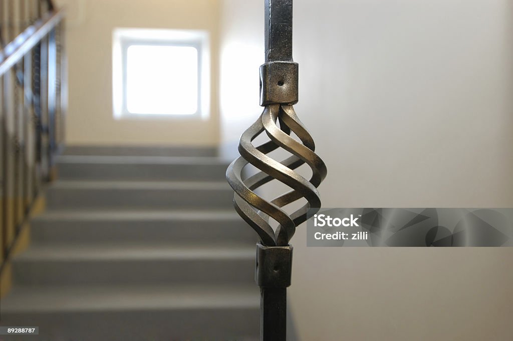 Détail de rampe de l'escalier - Photo de Acier libre de droits