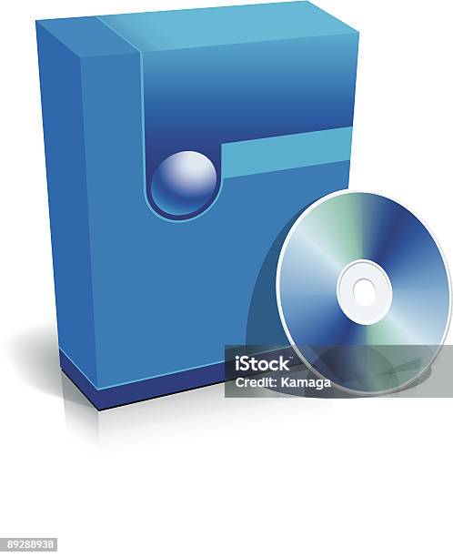 Pudełko I Cd - Stockowe grafiki wektorowe i więcej obrazów Bez ludzi - Bez ludzi, Biały, CD-ROM