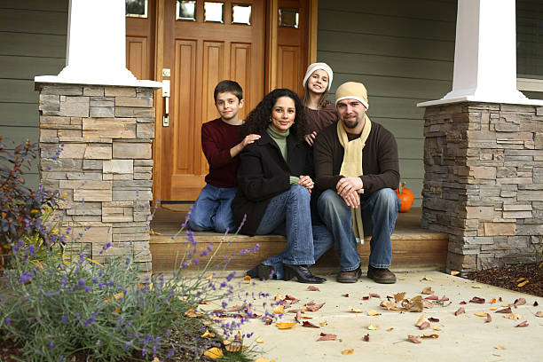 istock Family portrait on front porch 89289077
