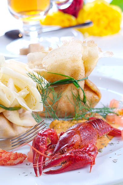 istock Pancakes with lobster filling 89289304