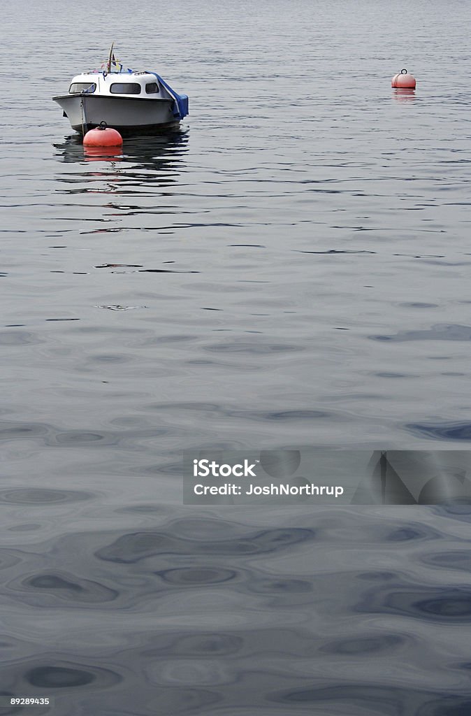Barco no Lago Lugano - Royalty-free Ancorado Foto de stock