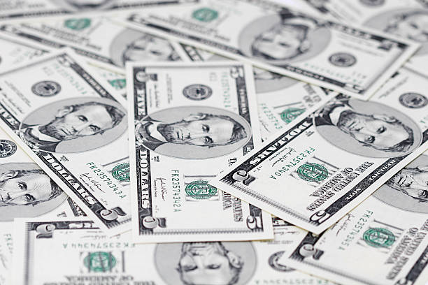 US dollars  five dollar bill stock pictures, royalty-free photos & images