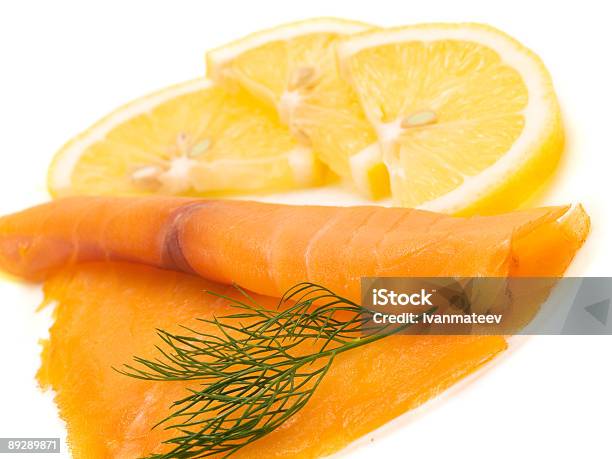 Smoked Salmon Stock Photo - Download Image Now - Appetizer, Close-up, Color Image