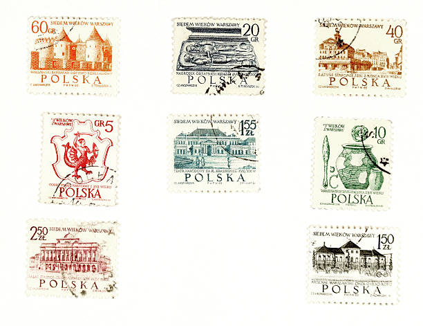 istock Collectible postage stamps from Poland 89290130