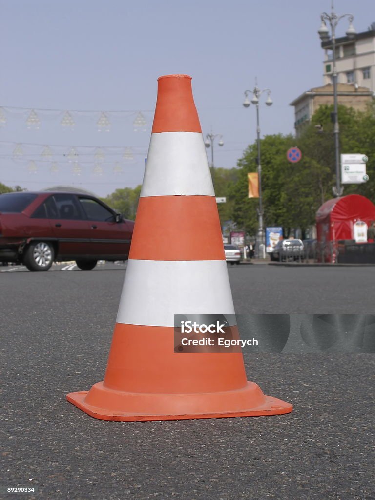 cone da estrada - Foto de stock de Acidente royalty-free