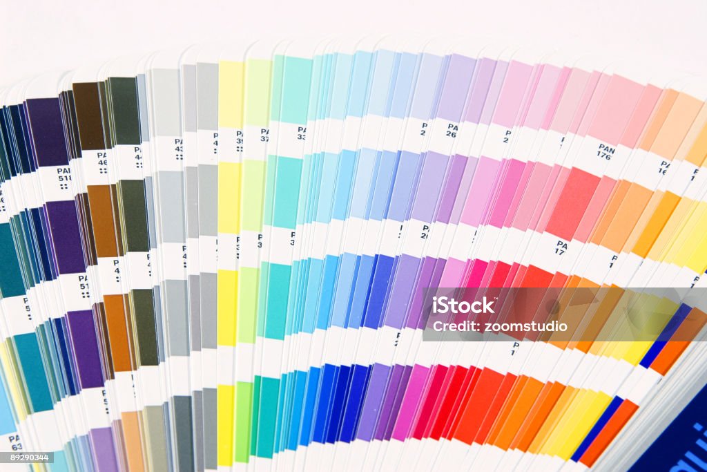 Colour guide  Artist's Palette Stock Photo