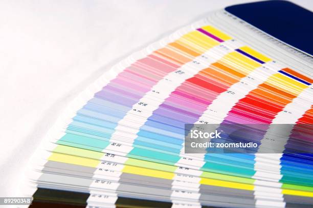 Colour Guide Pantone Swatch Book Stock Photo - Download Image Now - Color Swatch, Imitation, Order