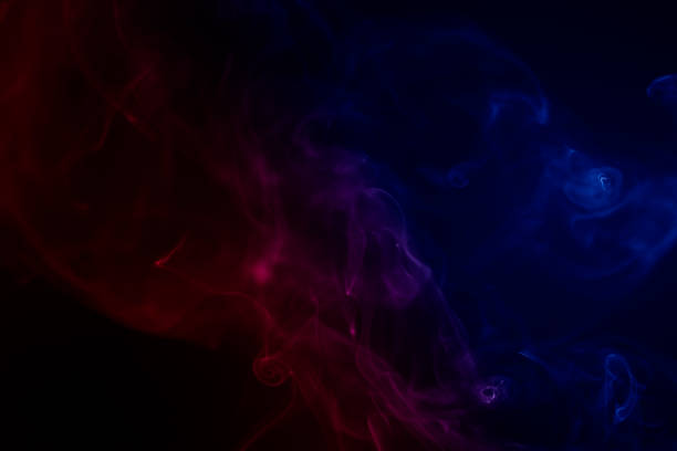 istock Abstract smoke isolated on black background 892931730