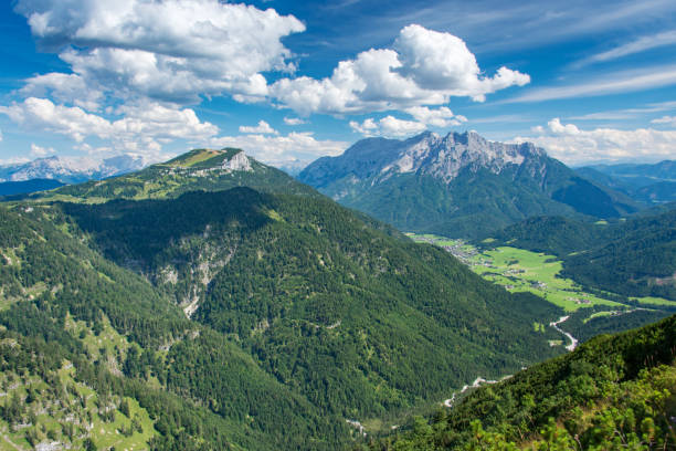 istock Panoramic view over the european Alps 892941694