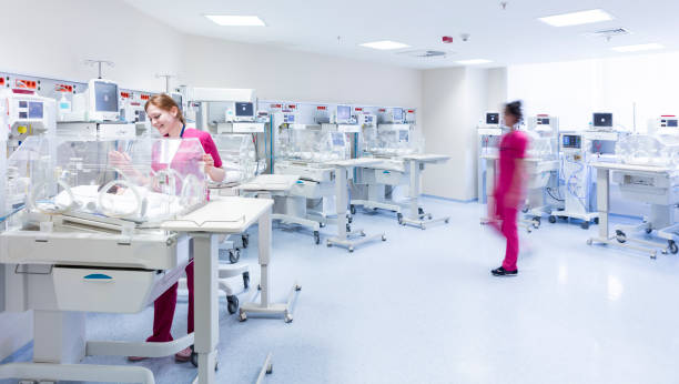 Babies in special baby care unit