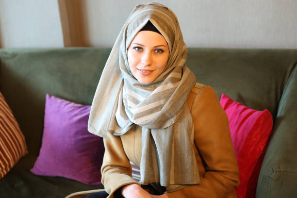 istock Young muslim women in cafetaria 892973908