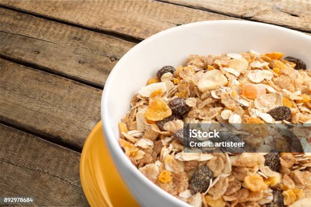 Cereal Stock Photo - Download Image Now - Banana, Bowl, Breakfast