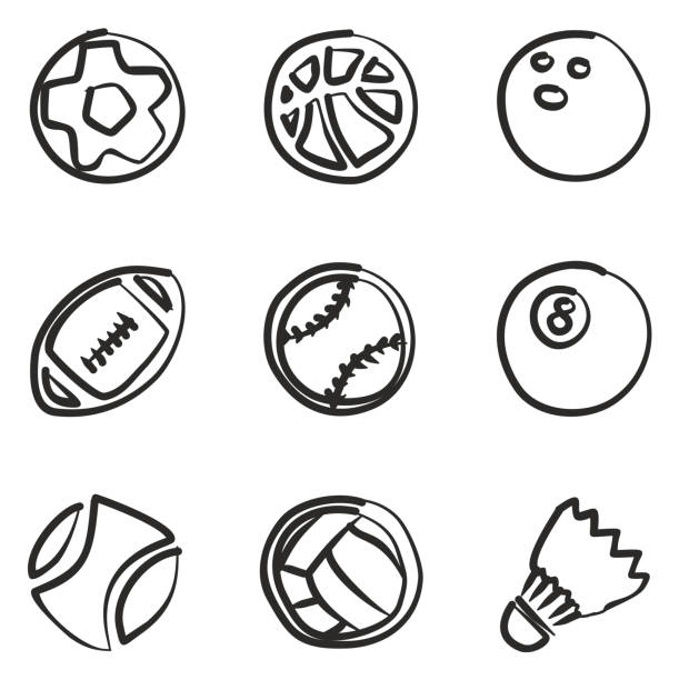 illustrations, cliparts, dessins animés et icônes de icônes de balle à la volée - amateur tennis