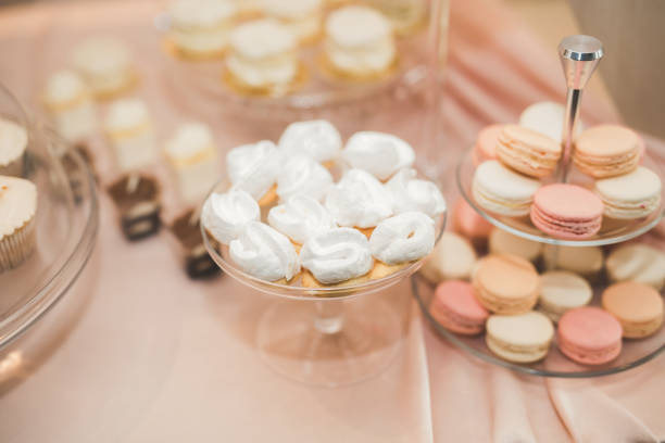 istock Different kinds of baked sweets on a buffet 892998444