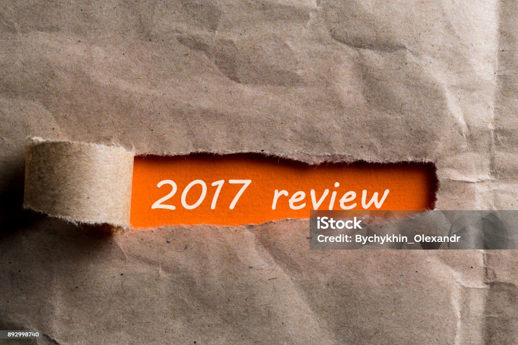 2018 review uncovered envelope of brown paper with letter. The concept of achievements and failures of career and business at the Year 2018 review uncovered envelope of brown paper with letter. The concept of achievements and failures of career and business at the Year. 2017 Stock Photo