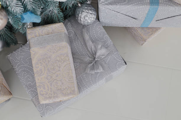 istock Christmas presents under the christmas tree. 893005420