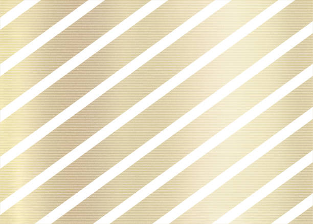 goldgrund mit weißen diagonalen linien - christmas pattern striped backgrounds stock-grafiken, -clipart, -cartoons und -symbole