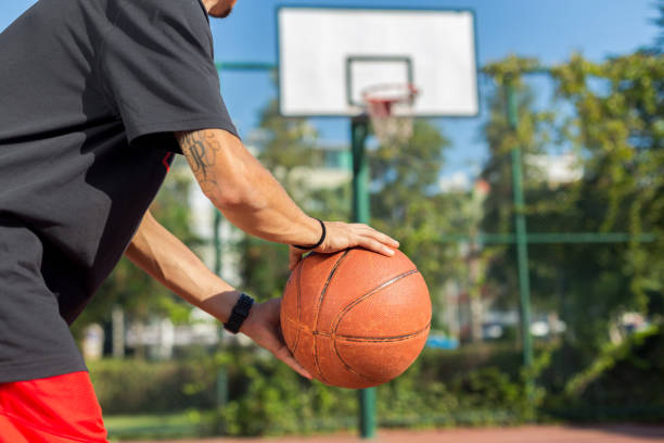 istock Basketball player training on the court 893016126