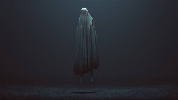 Floating Evil Spirit in a foggy void Floating Evil Spirit in a foggy void 3d Illustration 3d Rendering demon stock pictures, royalty-free photos & images