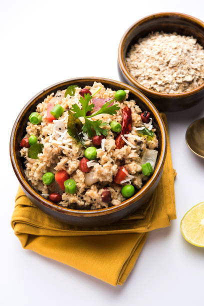 istock Masala Oats Upma is a healthy breakfast menu from India 893044520