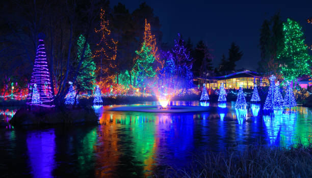 istock Christmas light festival in Canada 893049916